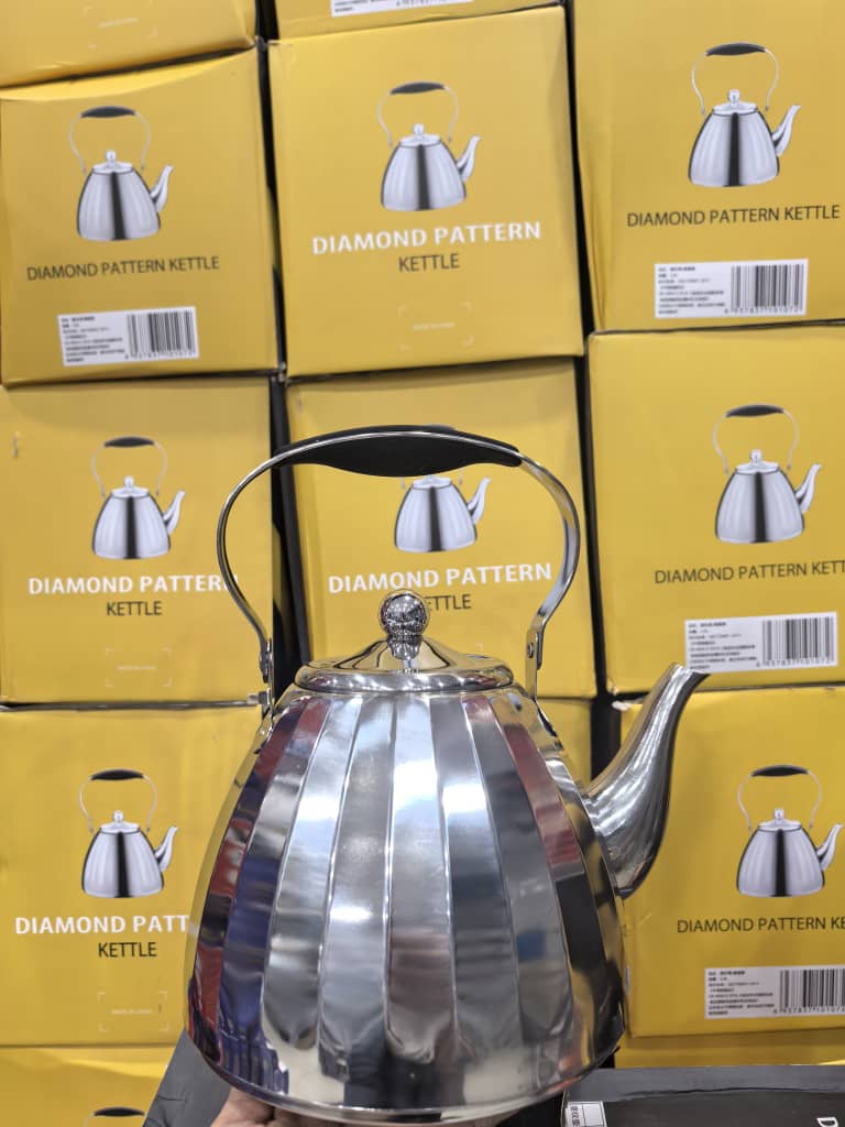 کتری استیل 2لیتری رو گازی الماسی DAIMOND PATTERN KETTLE